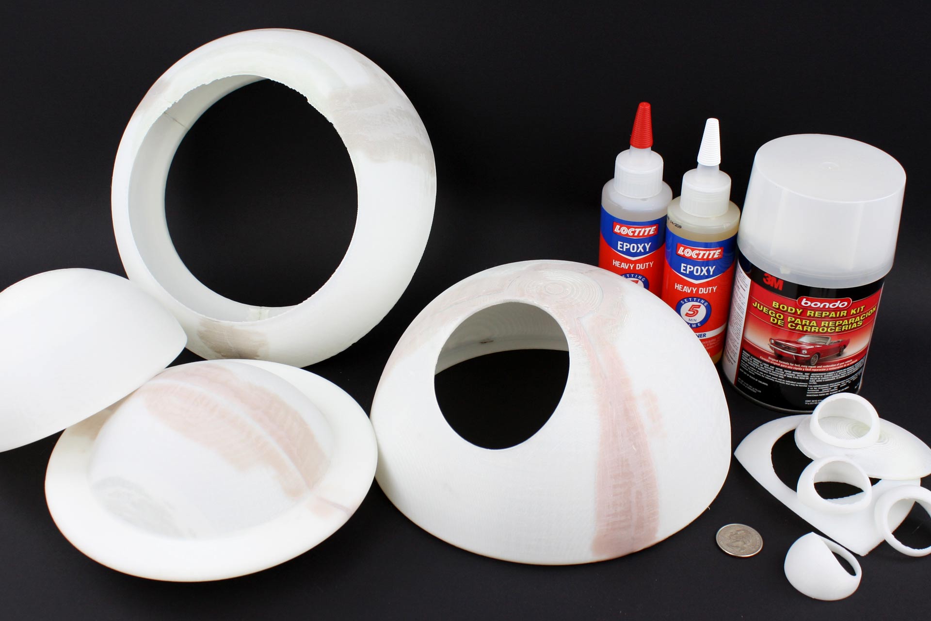 A large spherical part, with post-processing.