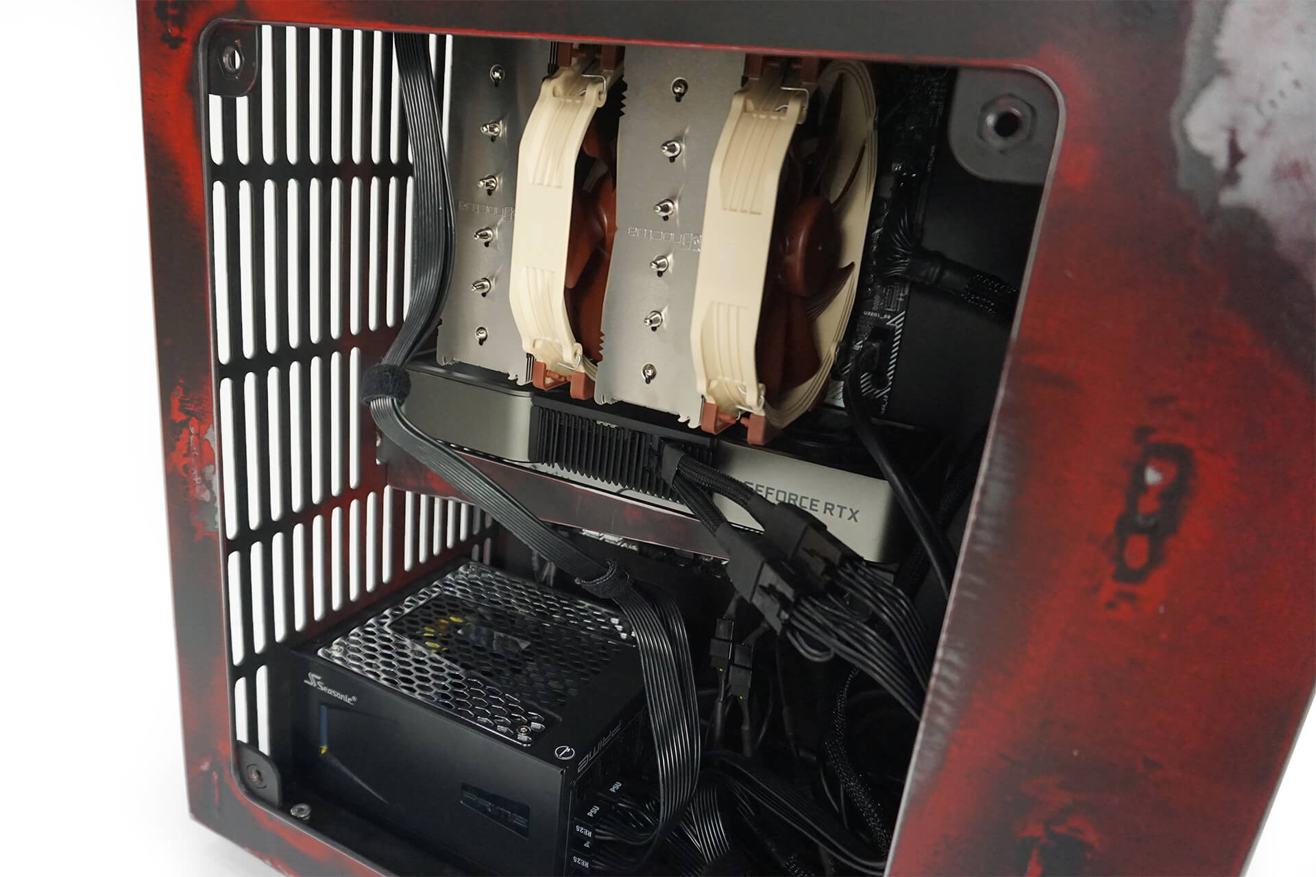 A detail of the computer internals.